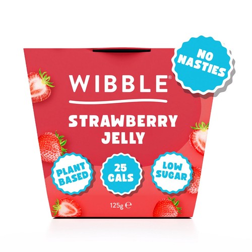 Wibble Plant-based Strawberry Jelly Pot