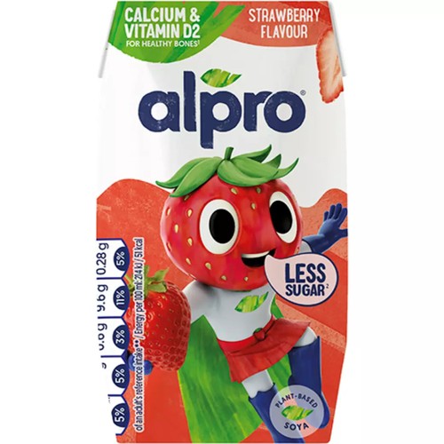 Alpro Kids Soya Strawberry Long Life Drink thumbnail 2