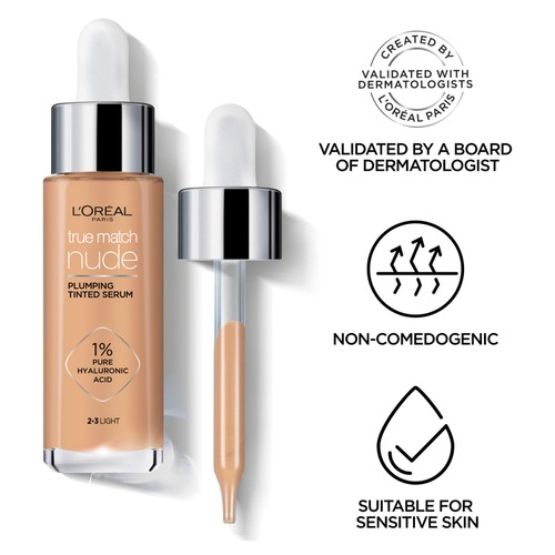 L'Oreal Paris True Match Plumping Tinted Skin Serum, 4-5 Medium thumbnail 4