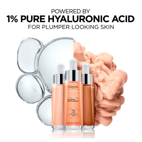 L'Oreal Paris True Match Plumping Tinted Skin Serum, 5-6 Medium Tan thumbnail 6