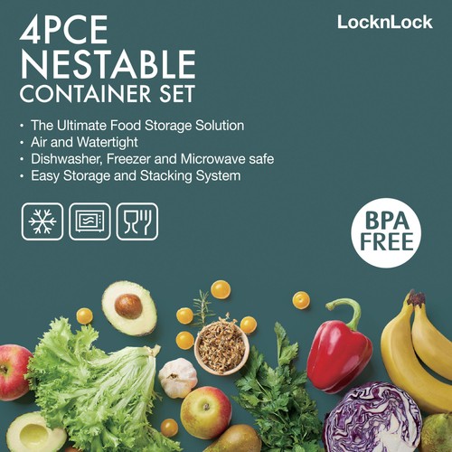 LocknLock Nestable Container Rectangular Set thumbnail 2