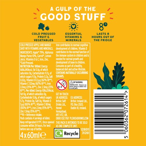 Plenish Kids Mango Shot Multipack thumbnail 4