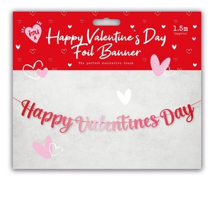 Happy Valentine's Day Foil Banner 1.5M