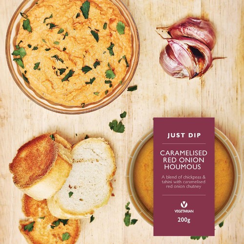 Just Dip Caramelised Onion Houmous thumbnail 3