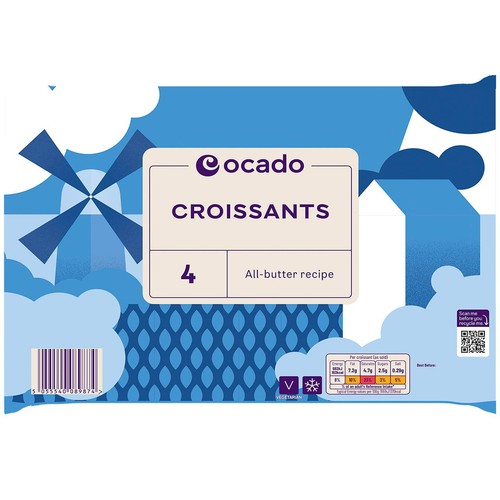 Ocado All Butter Croissants thumbnail 2