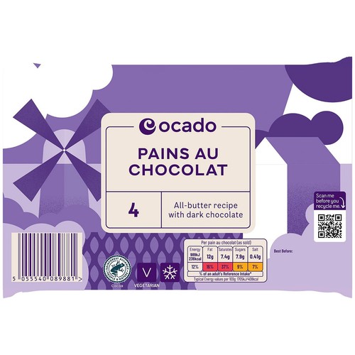 Ocado All Butter Pain au Chocolate thumbnail 2