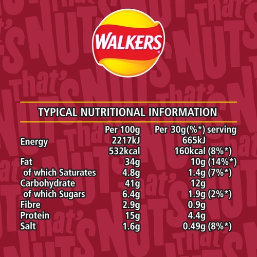 Thats Nuts Walkers Smoky Bacon thumbnail 7
