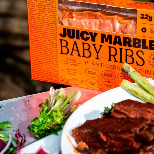 Juicy Marbles Plant Based Baby Ribs thumbnail 4