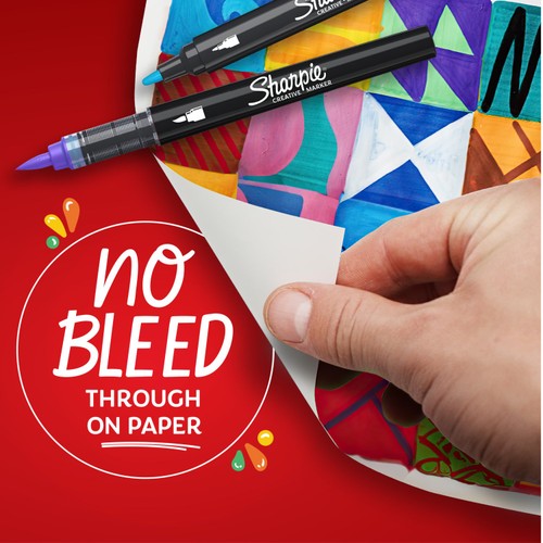 Sharpie Acrylic Paint Marker Pens Assorted Colours thumbnail 3
