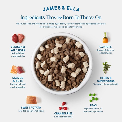 James & Ella Raw Kibble + Freeze Dried Game Dry Dog Food thumbnail 6