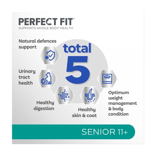 Perfect Fit Advanced Nutrition Senior 11+ Complete Dry Cat Food Chicken thumbnail 2