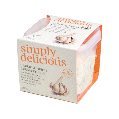 Simply Delicious Garlic & Herb Cream Cheese thumbnail 2