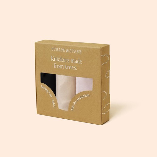 Stripe & Stare Knickers, Pink Basics, L thumbnail 6