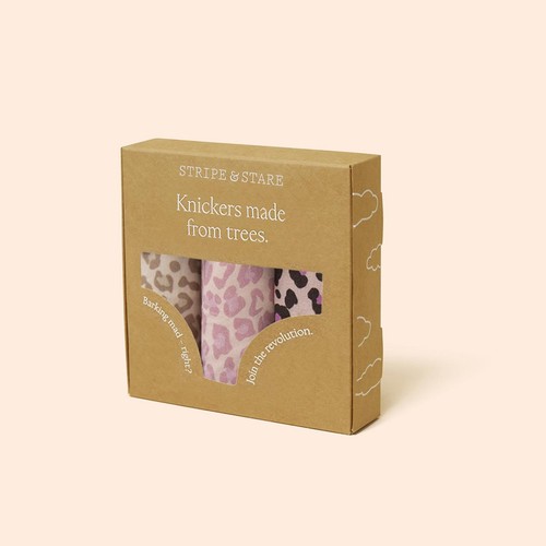 Stripe & Stare Knickers, Pink Leopard, XL thumbnail 6