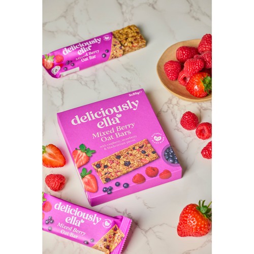 Deliciously Ella Mixed Berry Oat Bars 3 x 50g Multipack thumbnail 3