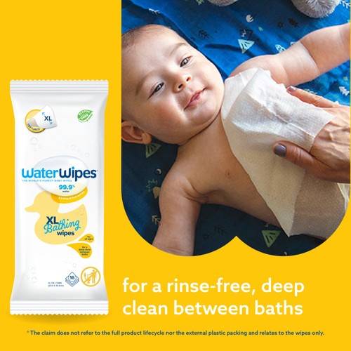 WaterWipes Extra Large Bathing Baby Wipes thumbnail 4