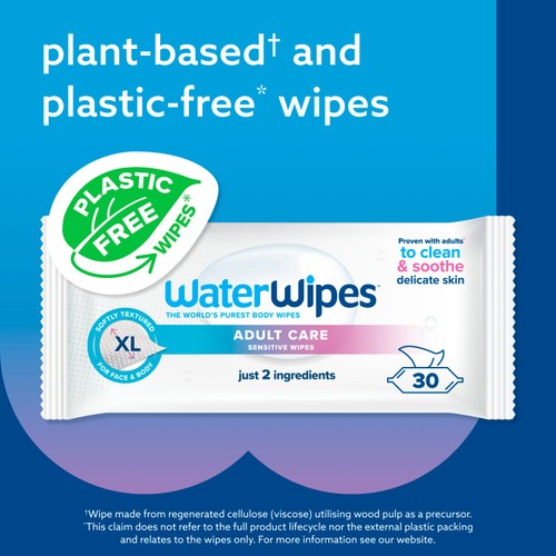 WaterWipes Adult Care Sensitive Wipes thumbnail 3