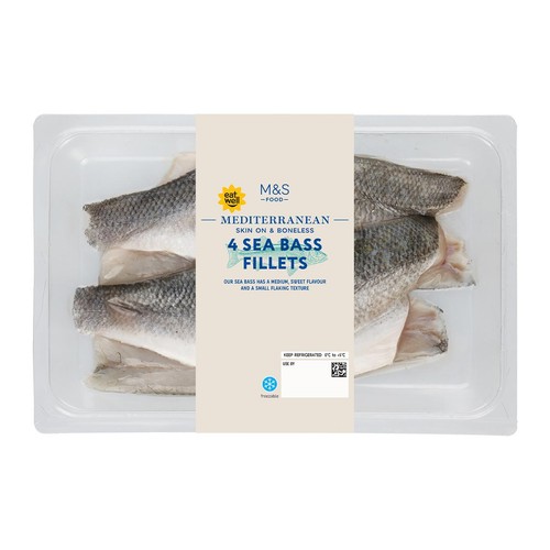 M&S 4 Sea Bass Fillets thumbnail 2