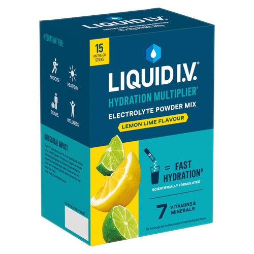 LIQUID IV Hydration Lemon Lime Electrolytes  thumbnail 2