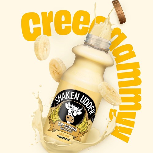 Shaken Udder Top Banana Flavoured Milkshake thumbnail 3