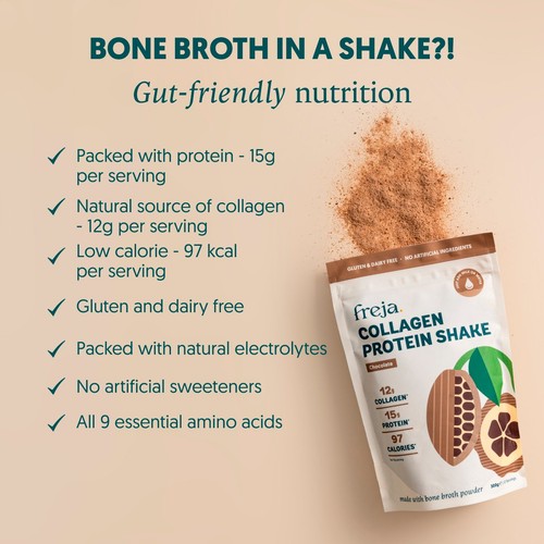Freja Collagen Protein Chocolate Shake thumbnail 4