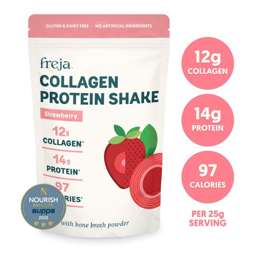 Freja Collagen Protein Strawberry Shake thumbnail 2