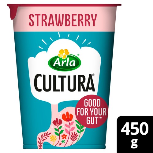 Arla Cultura Strawberry Gut Health Yogurt with Fibre