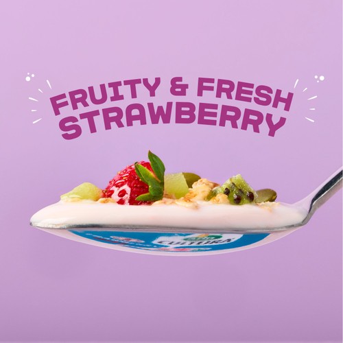 Arla Cultura Strawberry Gut Health Yogurt with Fibre thumbnail 4