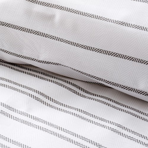 Style Sisters Frill Stripe Super King Duvet Set thumbnail 5