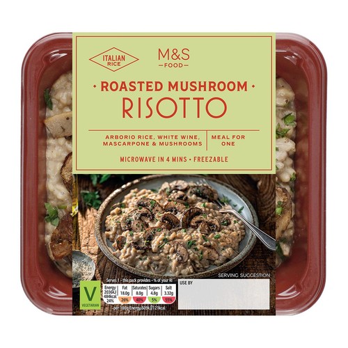 M&S Roasted Mushroom Risotto Serves 1 thumbnail 3