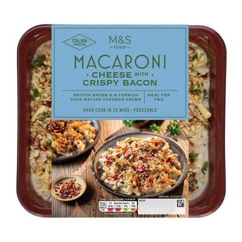M&S Macaroni Cheese With Crispy Bacon Serves 2 thumbnail 3
