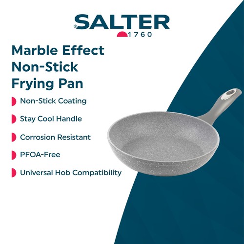 Salter Marblestone 24cm Frypan Grey thumbnail 2