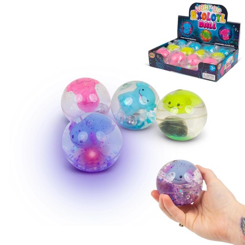 Light Up Axolotl Water Ball (1 Ball, Assorted Colours) thumbnail 2