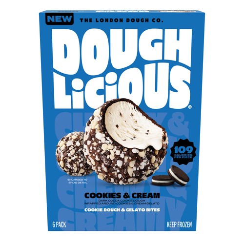 Doughlicious Cookies & Cream Cookie Dough & Gelato Bites