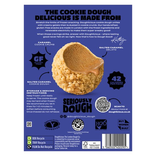 Doughlicious Minis Salted Caramel Cookie Dough & Gelato Bites thumbnail 2