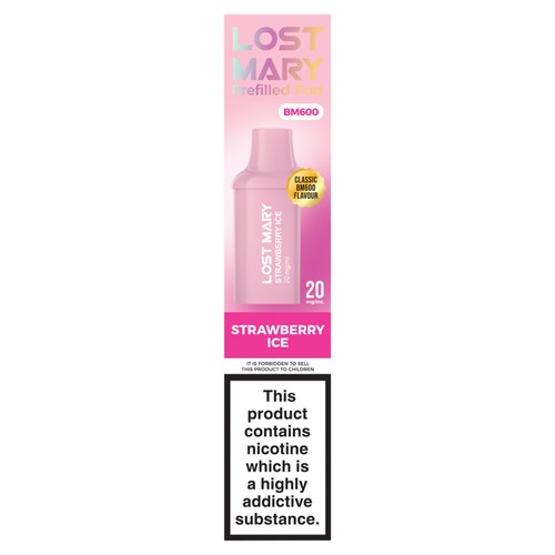 Lost Mary Vape BM600 Prefilled Pod x2 - Strawberry Ice