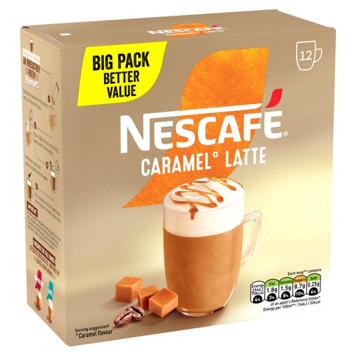 Nescafe Caramel Latte Instant Coffee 12 sachets thumbnail 4