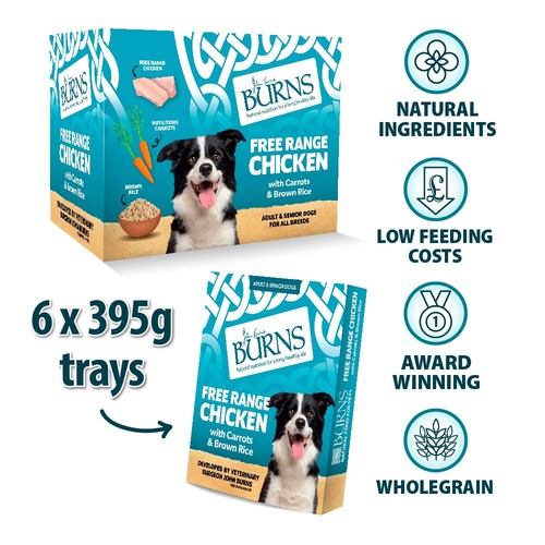 Burns Wet Food Free Range Chicken With Carrots & Brown Rice thumbnail 4