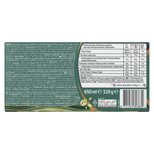 Viennetta Pistachio Vanilla Ice Cream Frozen Dessert thumbnail 3