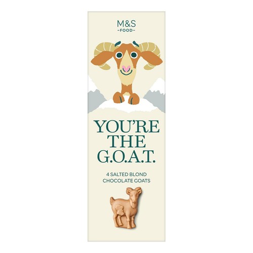 M&S You're The G.O.A.T Salted Blond Chocolate thumbnail 2