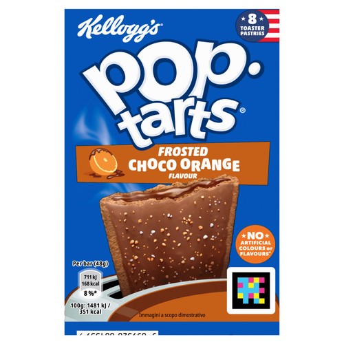 Kellogg's Pop Tarts Chocolate Orange Pastry Snack Bars