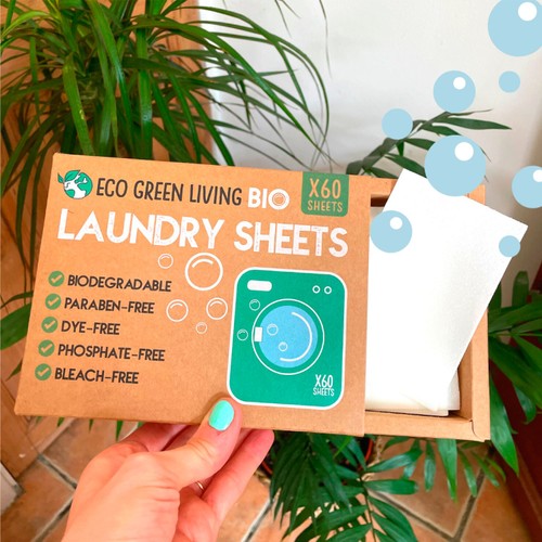 Eco Green Living Non Bio Laundry Sheet Un-scented thumbnail 2