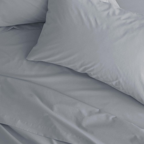 Catherine Lansfield Easy Iron Percale King Fitted Sheet Grey thumbnail 3