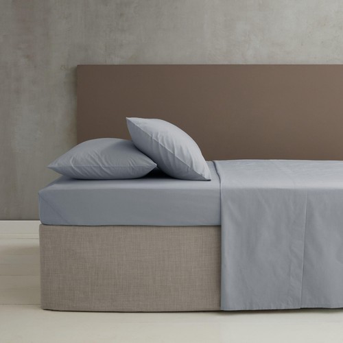Catherine Lansfield Easy Iron Percale Super King Fitted Sheet Grey thumbnail 2