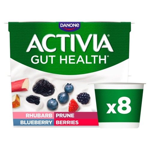 Activia Rhubarb Prune Blueberry Berries Multipack Fruit Yoghurt thumbnail 3