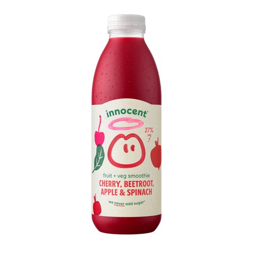 Innocent Cherry, Beetroot, Apple & Spinach Smoothie thumbnail 2