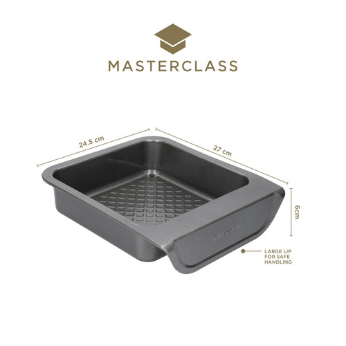 MasterClass Smart Stack Non-Stick Square Baking Tin, Sleeved thumbnail 2
