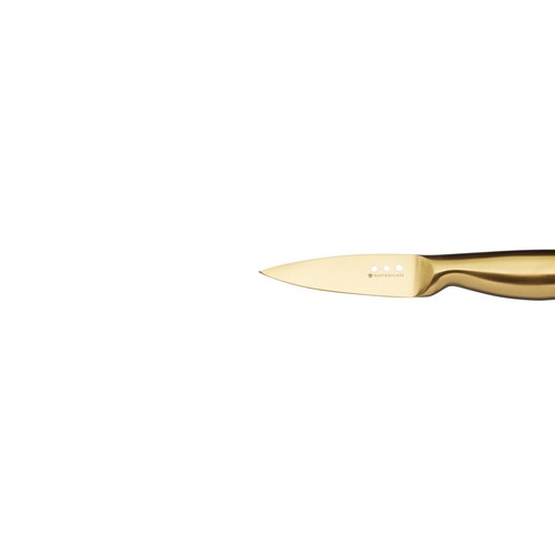 MasterClass Burnished Brass Effect Knife Set with Wooden Storage Block thumbnail 6