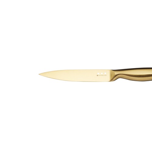MasterClass Burnished Brass Effect Knife Set with Wooden Storage Block thumbnail 7