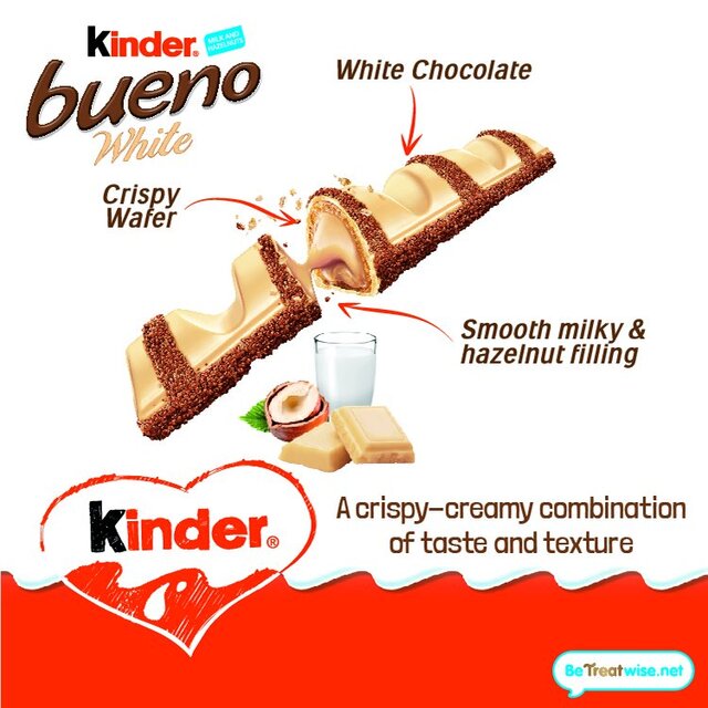 Kinder Bueno White Chocolate & Hazelnut Bars Multipack thumbnail 7